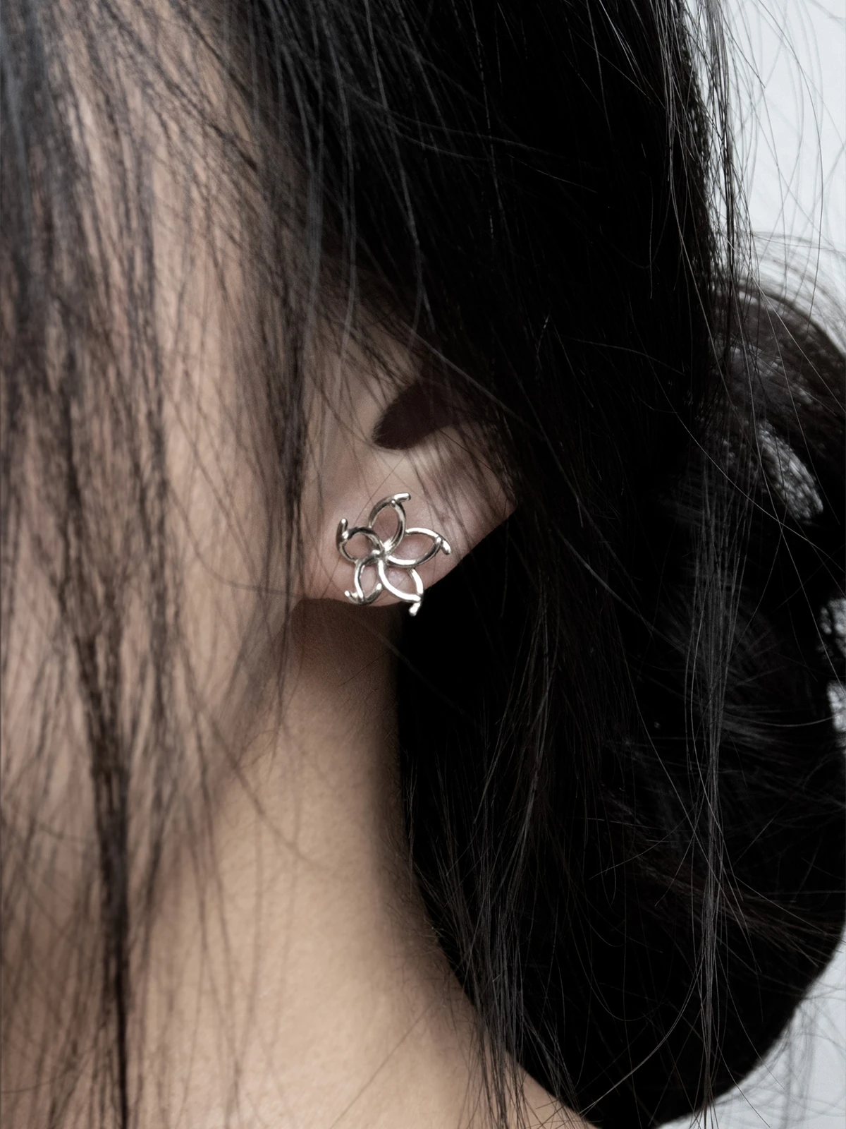 Sakura Silver Earrings - Image 3